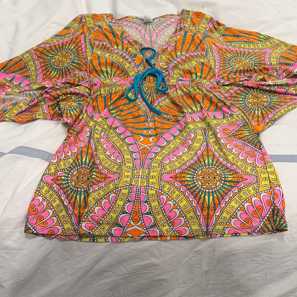 Trina Turk Multicolor Patterned Top - Picture 3 of 9